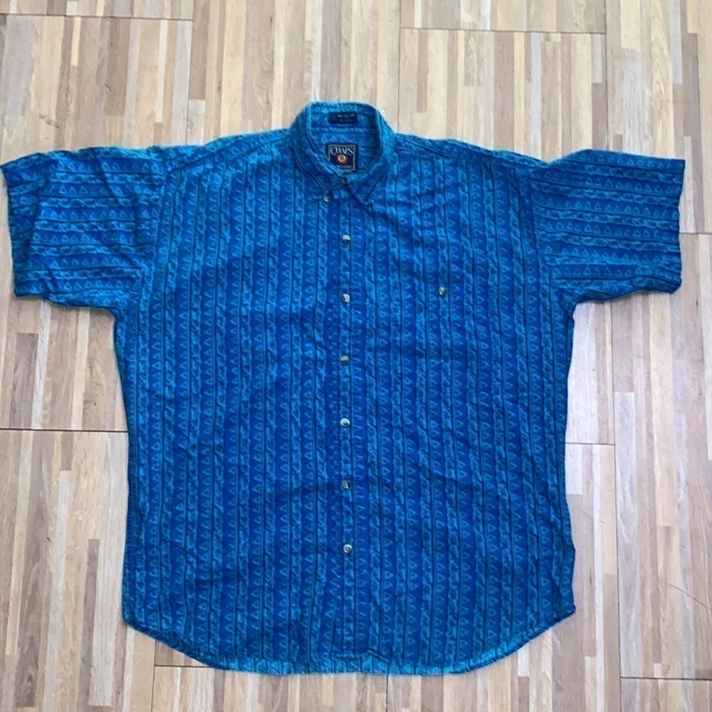 Mens size large Ralph Lauren polo button up chaps vintage shirt 90s collar shirt - Picture 8 of 8